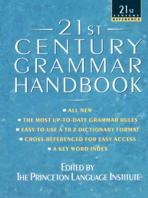 Title details for 21st Century Grammar Handbook by Barbara Ann Kipfer - Available